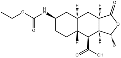 (1R,3aR,4aR,8aR,9S,9aR)-1-metyl-3-oxodecahydro-3H-spiro[naphtho[2,3-c]furan-6,2'-[1,3]dioxolane]-9 -axit cacboxylic