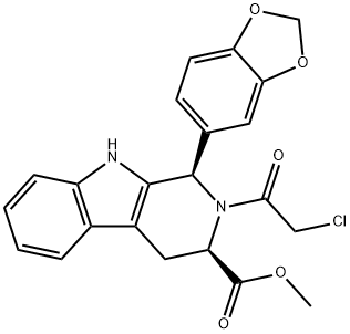 (1R,3R)-METHYL-1,2,3,4-TETRAHYDRO-2-CHLOROACETYL-1-(3,4-METHYLENEDIOXYPHENYL)-9H-PYRIDO[3,4-B]INDOLE-3-CARBOXYLATE