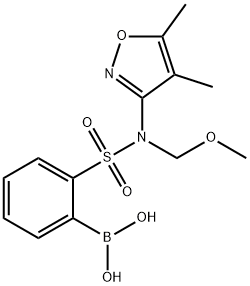 (2-(N-(4,5-dimetylisoxazol-3-yl)-N-(metoxymetyl)sulfamoyl)phenyl)axit boonic