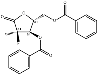 ((2R,3R,4R)-3-(benzoyloxy)-4-flo-4-metyl-5-oxotetrahydrofuran-2-yl)metyl benzoat
