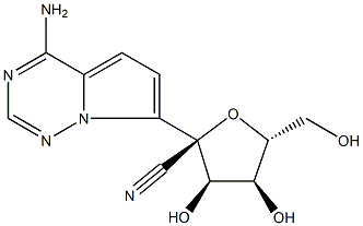 (2R,3R,4S,5R)-2-(4-aminopyrrolo[2,1-f][1,2,4]triazin-7-yl)-3,4-dihydroxy-5-(hydroxymetyl)tetrahydrofuran- 2-cacbonitril