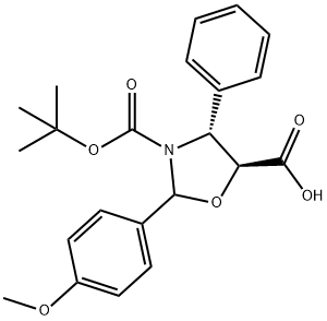 (2R,4R,5S)-3-(tert-butoxycarbonyl)-2-(4-metoxyphenyl)-4-phenyloxazolidine-5-axit cacboxylic