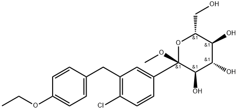 (2S,3R,4S,5S,6R)-2-(4-clo-3-(4-etoxybenzyl)phenyl)-6-(hydroxyMetyl)-2-Methoxytetrahydro-2H-pyran-3,4,5-triol