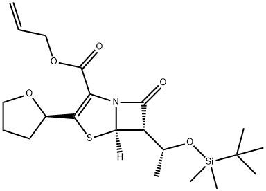 (5R,6S)-6-[(1R)-1-[[(1,1-Dimetyletyl)dimethylsilyl]oxy]etyl]-7-oxo-3-[(2R)-tetrahydro-2-furanyl]-4 -thia-1-azabicyclo[3.2.0]hept-2-ene-2-carboxylic este 2-propenyl
