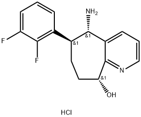 (5S,6S,9R)-5-amino-6-(2,3-diflophenyl)-6,7,8,9-tetrahydro-5H-cyclohepta[b]pyridin-9-ol:dihydroclorua