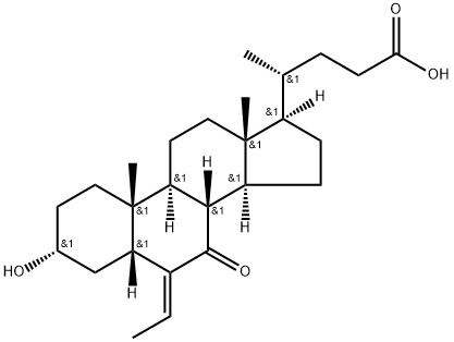 (E)-3α-hydroxy-6-etylidene-7-keto-5β-cholan-24-oic axit