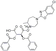 (R)-4-(5-clobenzo[d]oxazol-2-yl)-7-Metyl-1,4-diazepan-1-iuM (2S,3S)-2,3-bis(benzoyloxy)-3- cacboxypropanoat