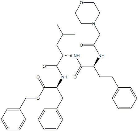 (S)-benzyl 2-((S)-4-metyl-2-((S)-2-(2-morpho lino acetamido)-4-phenylbutanamido)pentanamido)-3-phenylpropanoat