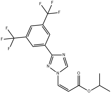 (Z)-isopropyl 3-(3-(3,5-bis(triflometyl)phenyl)-1H-1,2,4-triazol-1-yl)acrylat