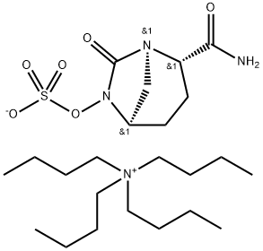 1-Butanaminium, N,N,N-tributyl-, (1R,2S,5R)-2-(aminocarbonyl)-7-oxo-1,6-diazabicyclo[3.2.1]oct-6-yl sunfat