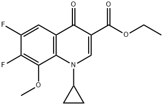 Este etyl axit 1-Cyclopropyl-6,7-difluoro-1,4-dihydro-8-metoxy-4-oxo-3-quinolinecarboxylic