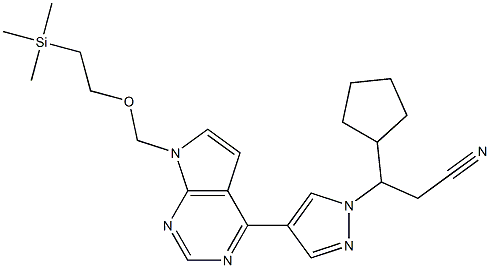 1H-Pyrazole-1-propanenitril, β-cyclopentyl-4-[7-[[2-(triMethylsilyl)ethoxy]Methyl]-7H-pyrrolo[2,3-d]pyriMidin-4-yl]-