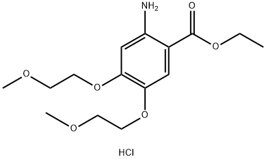 Axit benzoic 2-Amino-4,5-bis(2-metoxyethoxy) etyl este hydroclorua