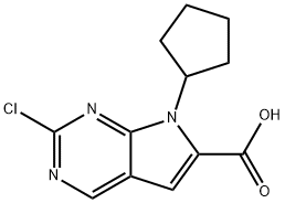 Axit 2-chloro-7-cyclopentyl-7H-pyrrolo[2,3-d]pyriMidine-6-carboxylic