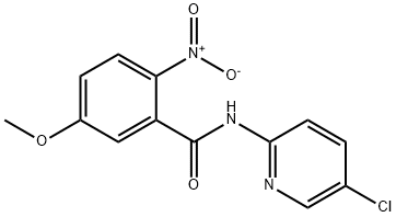 2-nitro-N-(5-clo-pyridin-2-yl)-5-metoxy-benzamit