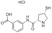 3-[(2S,4S)-4-Mercaptopyrrolidine-2-carboxamido]axit benzoic hydroclorua