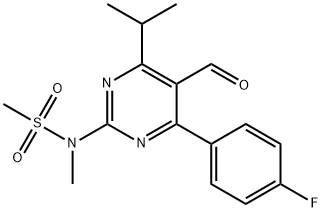 4-(4-Fluorophenyl)-6-isopropyl-2-[(N-metyl-N-metylsulfonyl)amino]pyrimidinyl-5-yl-formyl