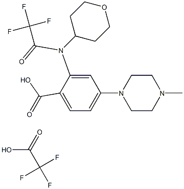 4-(4-metylpiperazin-1-yl)-2-[(tetrahydropyran-4-yl)(2,2,2-trifluoroacetyl)amino]axit benzoic trifloaxetat