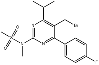 5-(Bromometyl)-4-(4-fluorophenyl)-6-isopropyl-2-[metyl(metylsulfonyl)amino]pyrimidine
