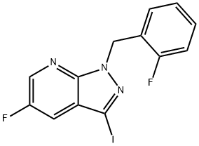 5-flo-1-(2-fluorobenzyl)-3-iodo-1H-pyrazolo[3,4-b]pyridin