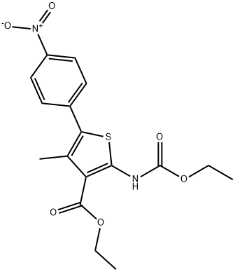 etyl 2-((etoxycarbonyl)amino)-4-metyl-5-(4-nitrophenyl)thiophene-3-carboxylat
