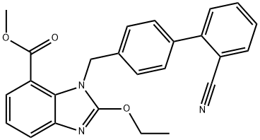 Metyl 1-[(2'-cyanobiphenyl-4-yl)metyl]-2-etoxy-1H-benzimidazole-7-carboxylat