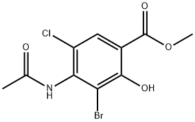 Metyl 4-(axetylaMino)-3-broMo-5-clo-2-hydroxybenzoat