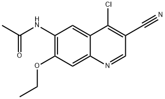 n-(4-Chloro-3-cyano-7-ethoxy-6-quinolinyl) axetamit