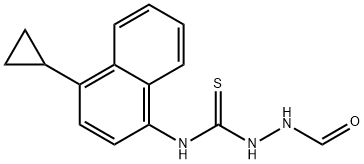 N-(4-Cyclopropyl-1-naphthalenyl)-2-formylhydrazinecarbothioamit