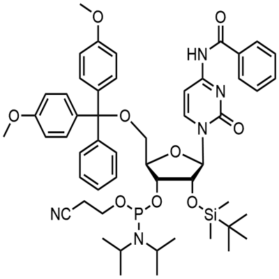 N-blocked-5'-O-DMT-2'-O-TBDMS CED cytidine photphoramidite