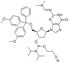 N4-(DIMETHYLAMINO)METHYLENE)-5'-O-(DIMETHOXYTRITYL)-2'-DEOXYGUANOSINE-3'-N,N-DIISOPROPYL (CYANOETHYL) PHOSPHORAMIDIT
