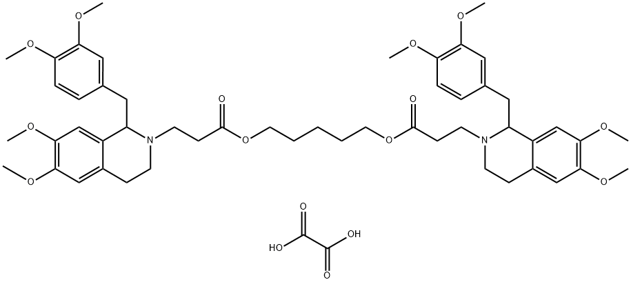 pentametylen bis[1-(3,4-dimethoxybenzyl)-3,4-dihydro-6,7-dimethoxy-1H-isoquinolin-2-propionat], dioxalat