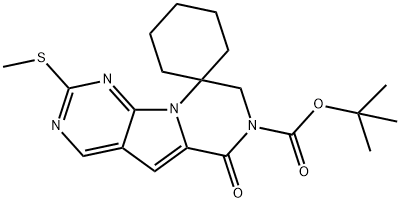 Axit Spiro[cyclohexane-1,9'(6'H)-pyrazino[1',2':1,5]pyrrolo[2,3-d]pyrimidine]-7'(8'H)-carboxylic, 2' -(metylthio)-6'-oxo-, 1,1-dimetyletyl este