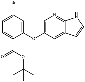 tert-butyl 2-((1H-pyrrolo[2,3-b]pyridin-5-yl)oxy)-4-bromobenzoat